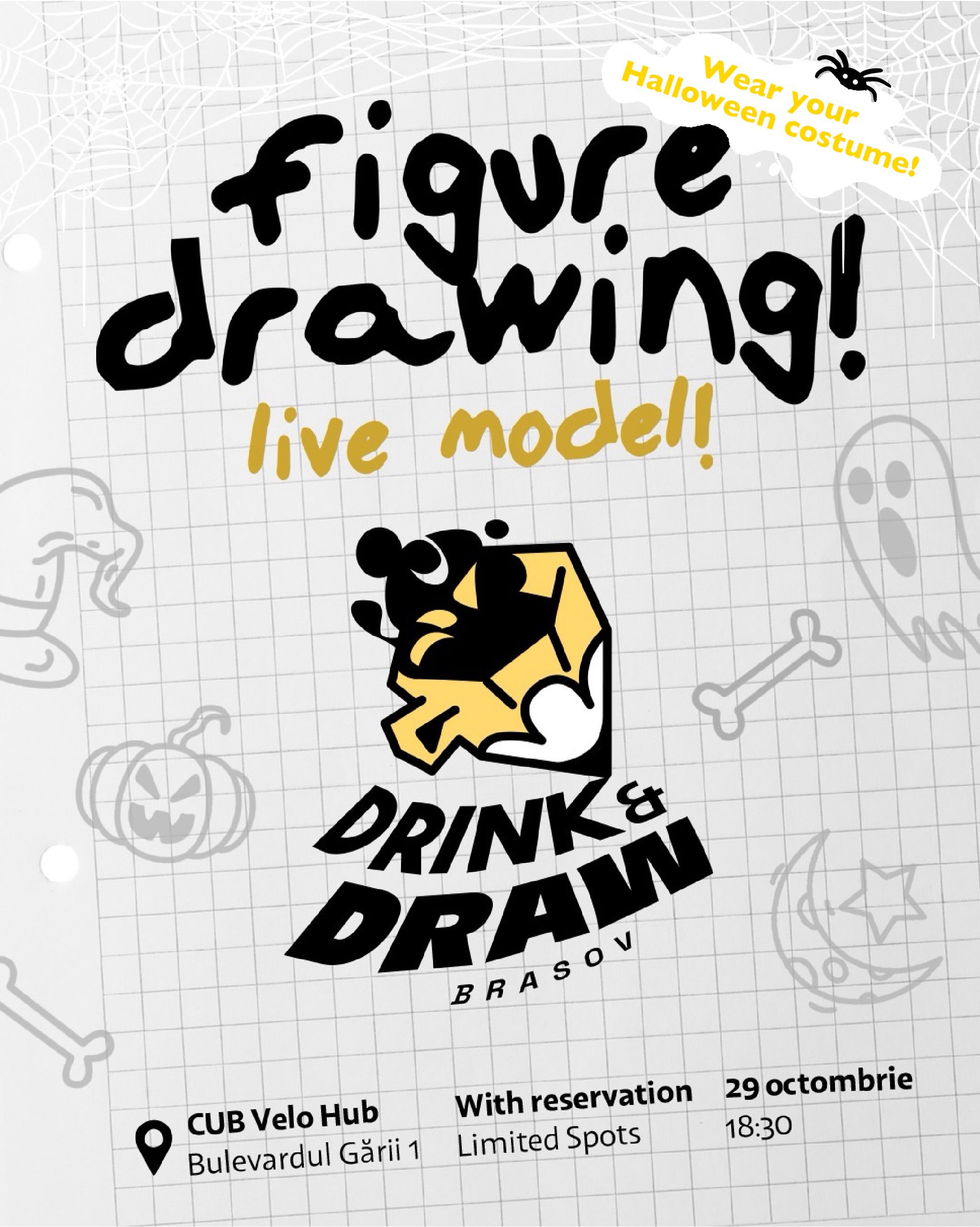 Drink and Draw - boo edition!